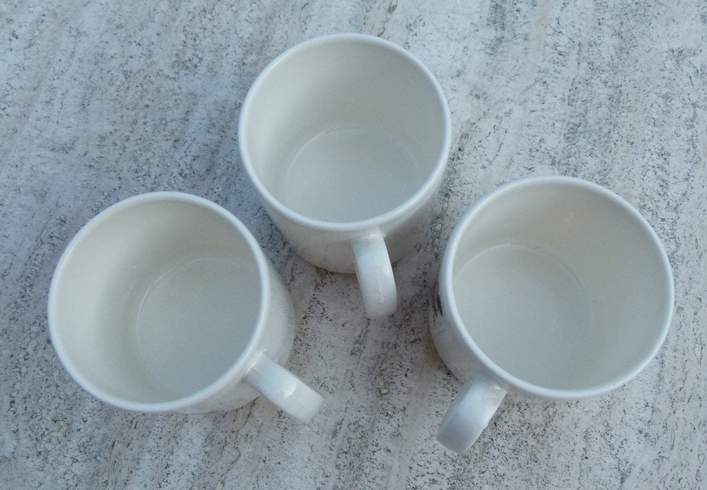 3 Super Vintage Walt Disney Mokken Pagnossin Treviso Italy, Overige merken, Vintage, Nieuw, Aardewerk