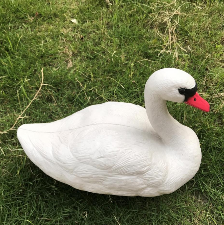Witte Kunst Gans / Vijver Tuin Decoratie Simulatie Vogel, Tuin en Terras, Tuinbeelden, Verzenden, Nieuw, Kunststof, Dierenbeeld