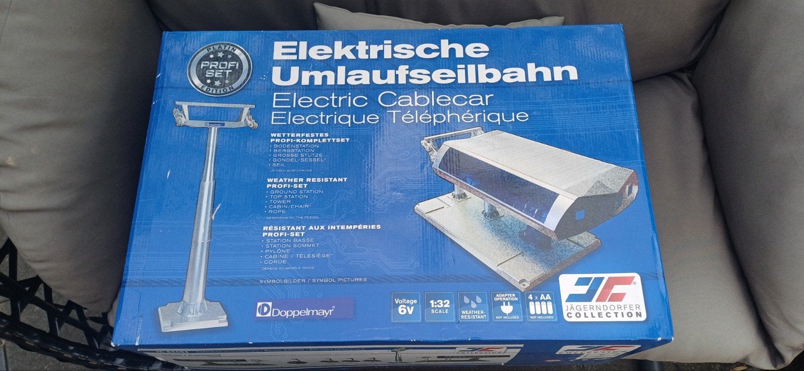 Jägerndorfer elektrische kabelbaan (Profi Set) zeldzame  set, Ophalen of Verzenden, Zo goed als nieuw