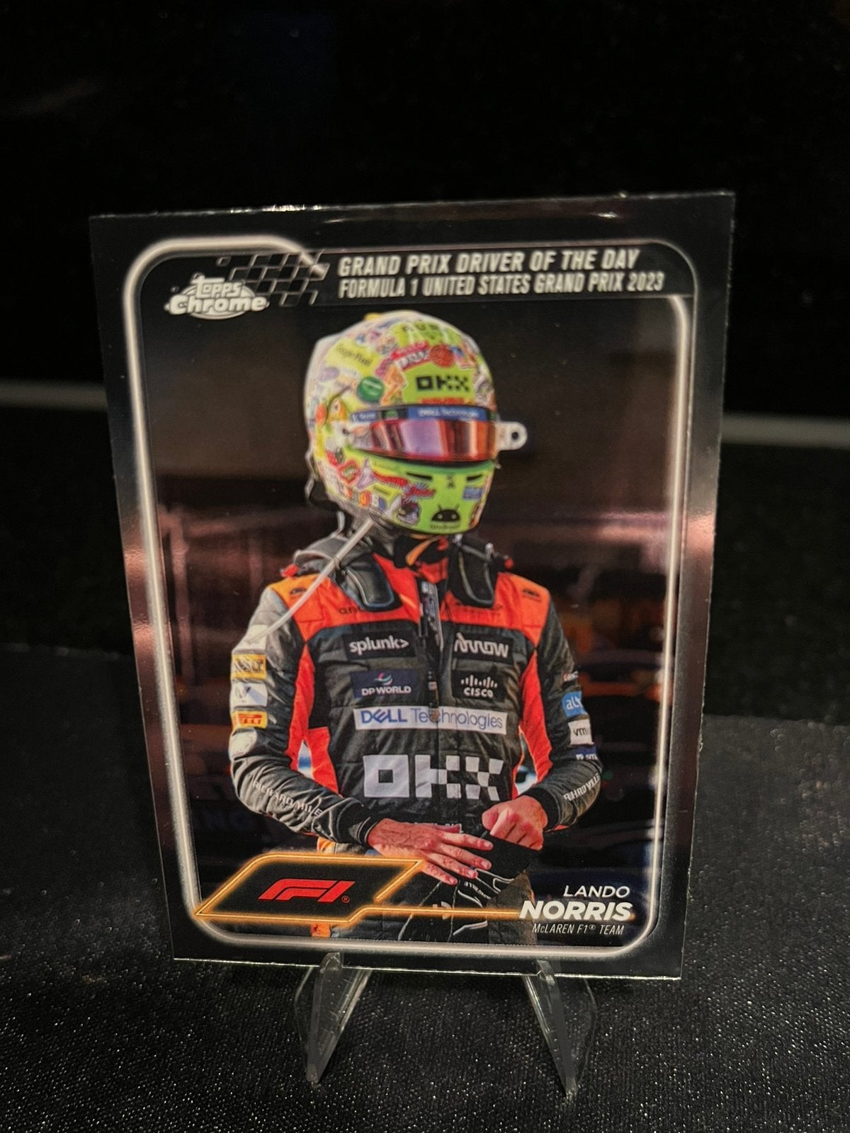 Topps Chrome F1 Lando Norris USA GP 2023, Ophalen of Verzenden, Zo goed als nieuw, Plaatje