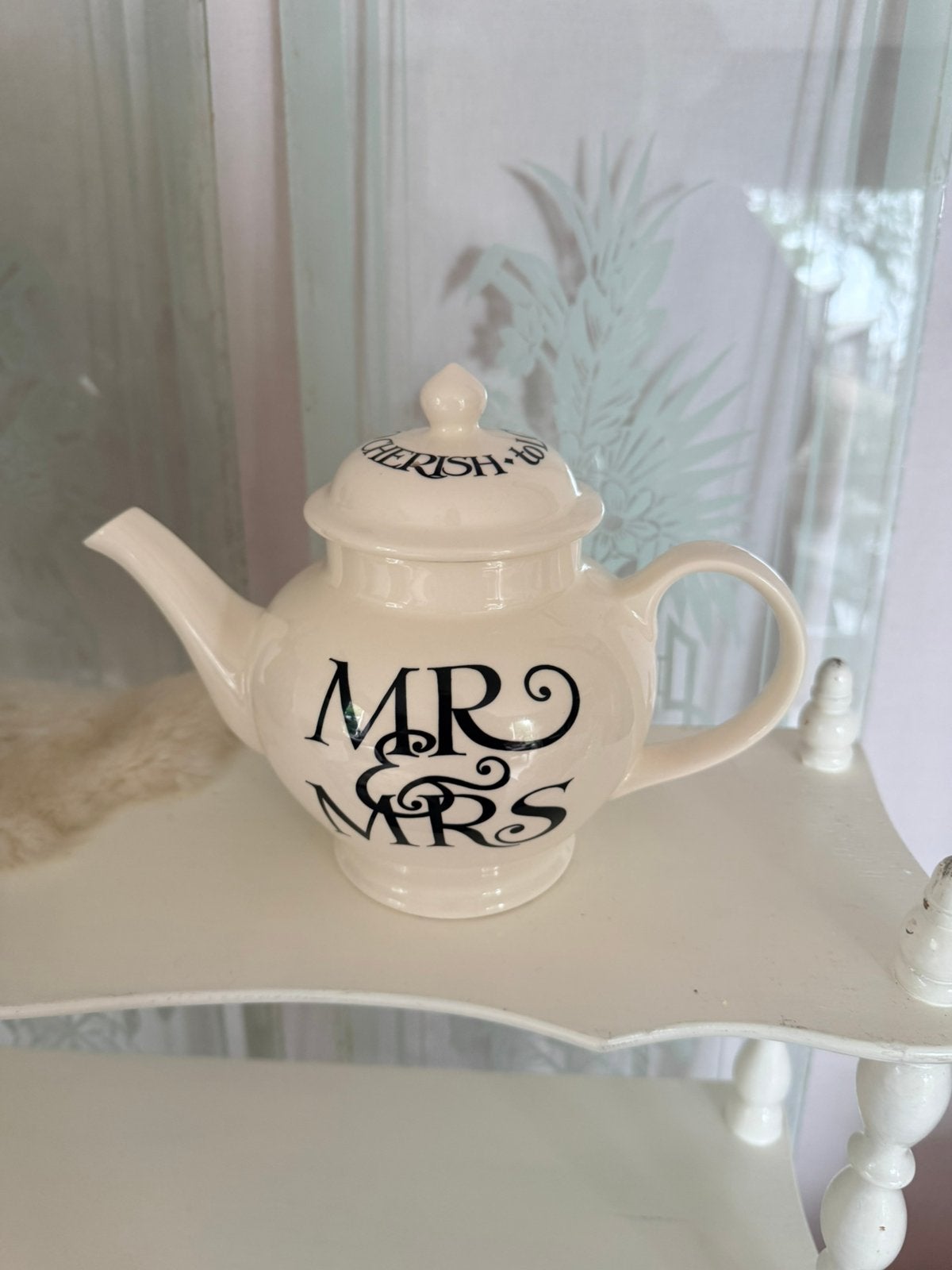 Emma Bridgewater Mr&Mrs theepot nieuw ennFirst, Nieuw, Steen/keramiek, Overige merken, Ophalen