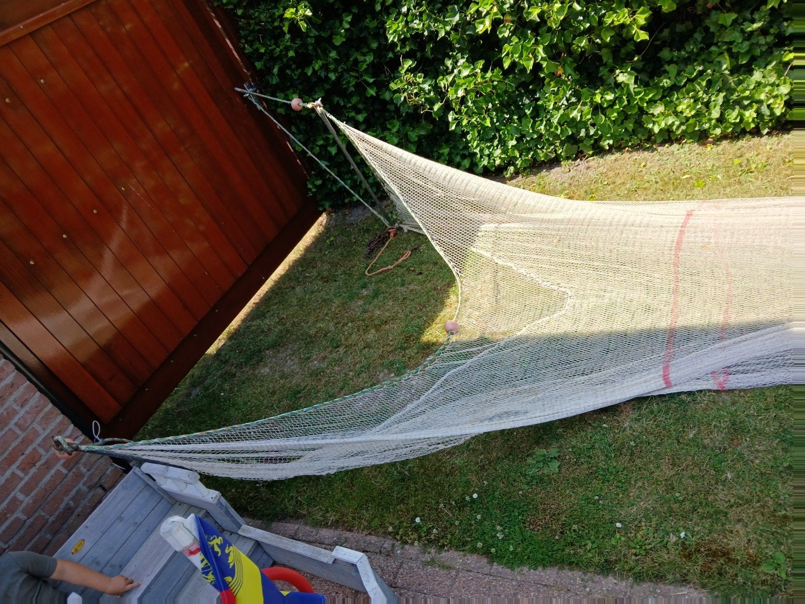 Vis net Spieringnet 10m lang, 2.5m breed, Ophalen of Verzenden, Gebruikt, Net of Fuik