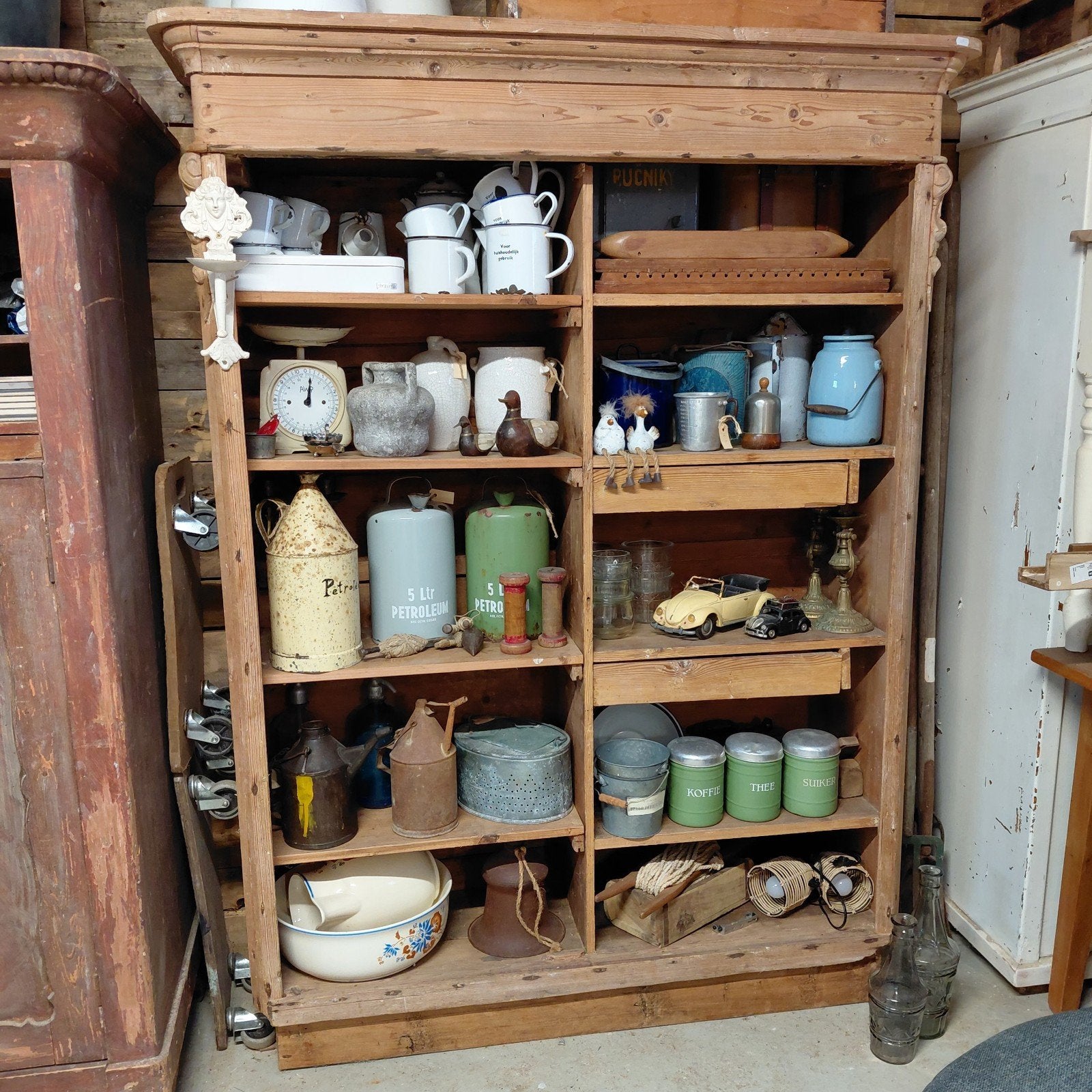 oude kast, Ophalen