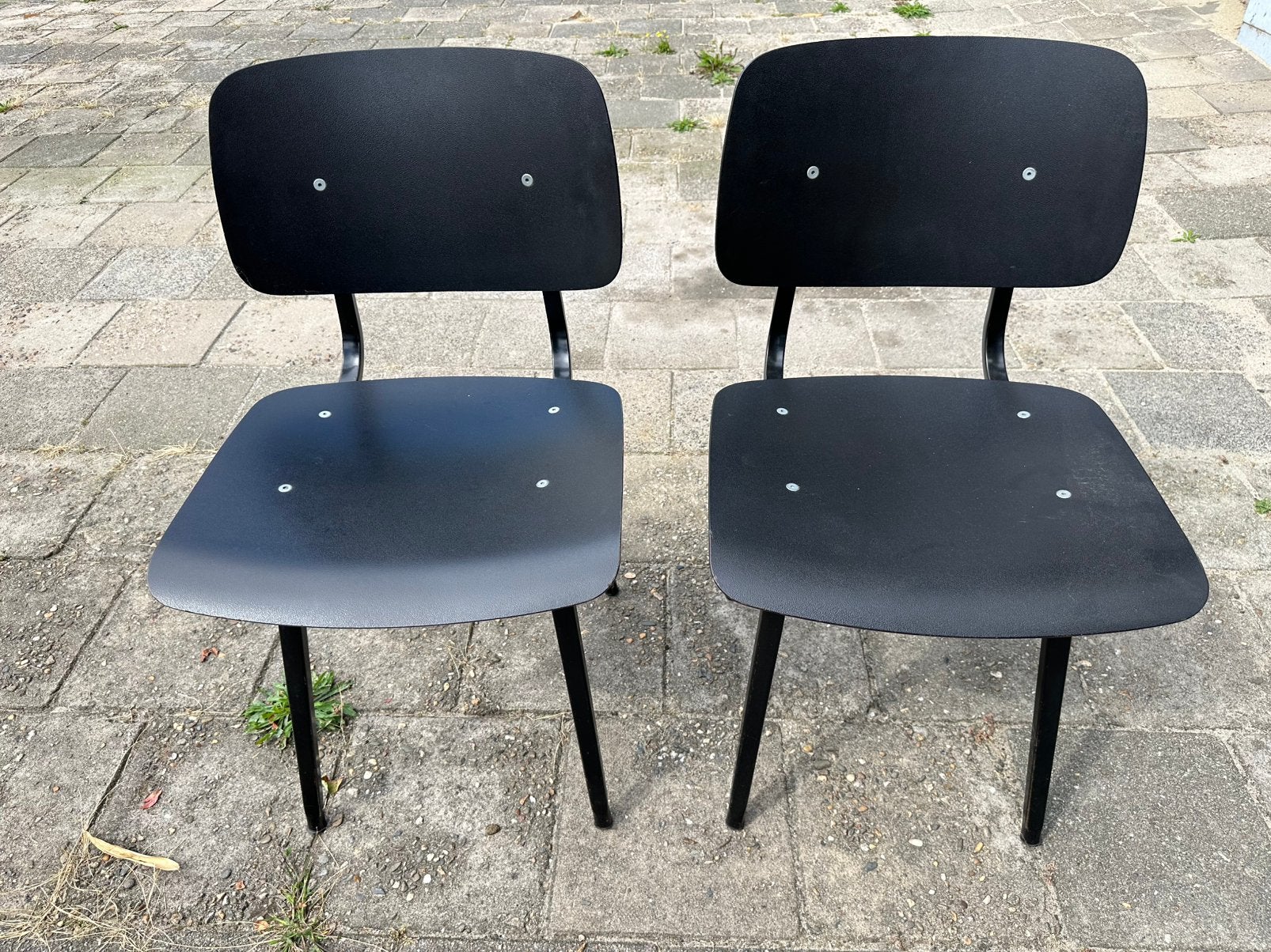 Ahrend Revolt stoel vintage 1967, Gebruikt, Twee, Zwart, Ophalen of Verzenden
