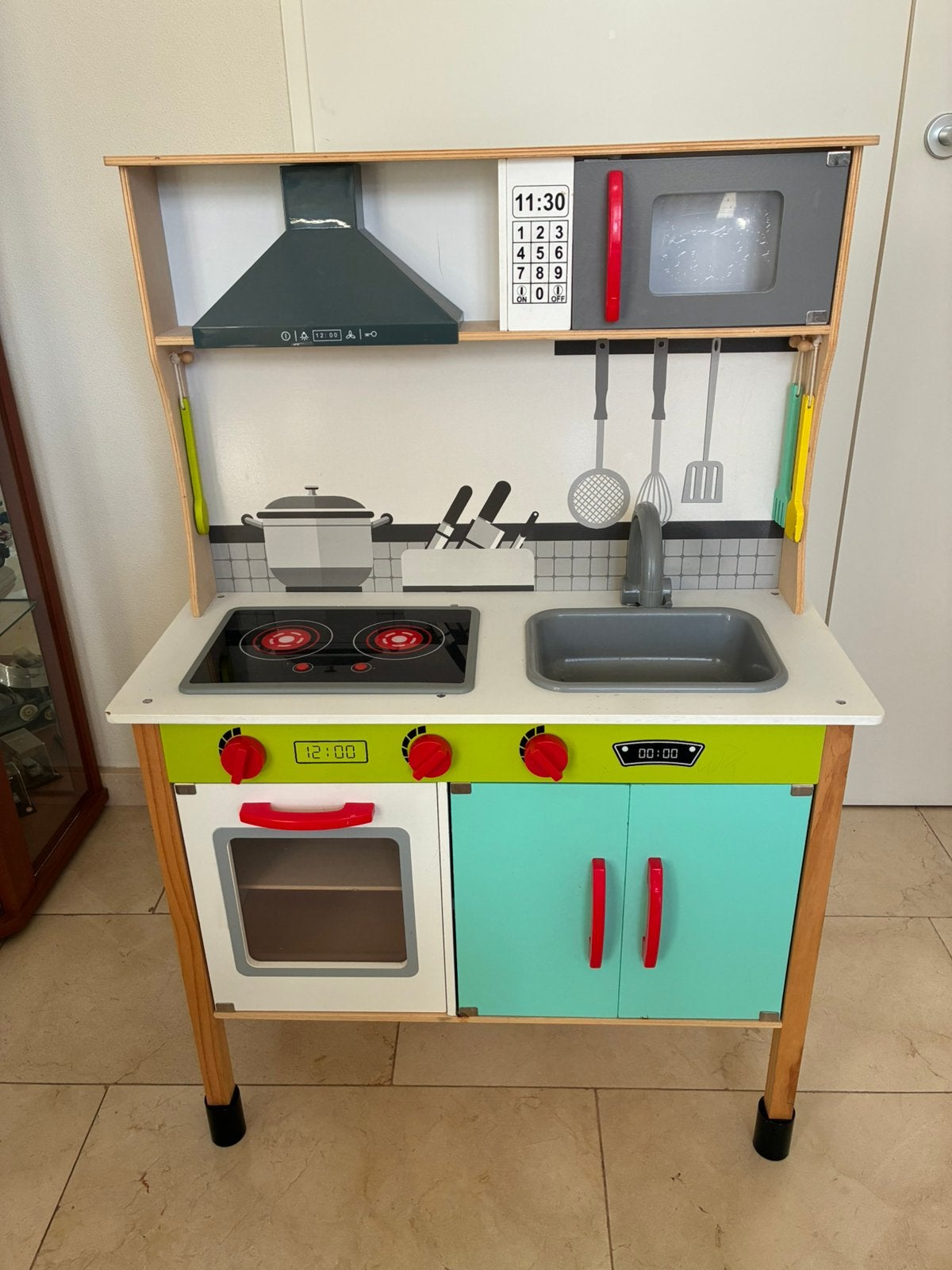 Kinder speel keukentje., Kinderen en Baby's, Ophalen, Gebruikt, Hout, Speelkeuken