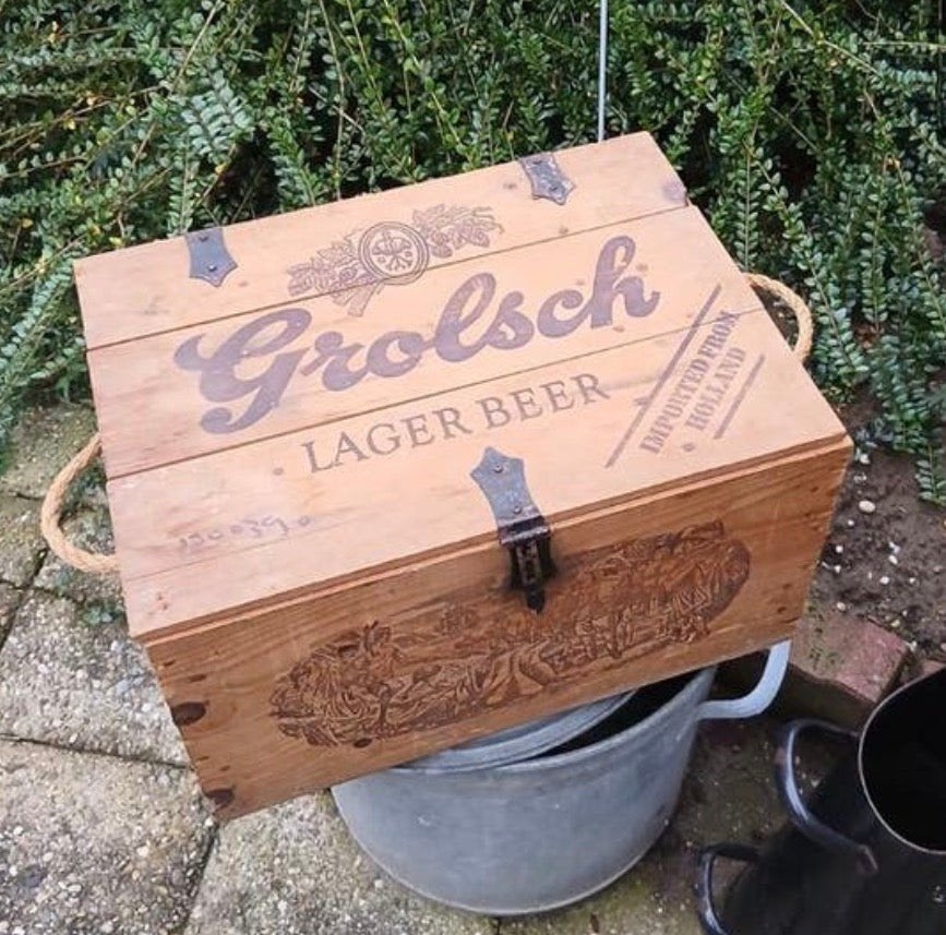 Houten grolsch export krat, Ophalen of Verzenden, Grolsch