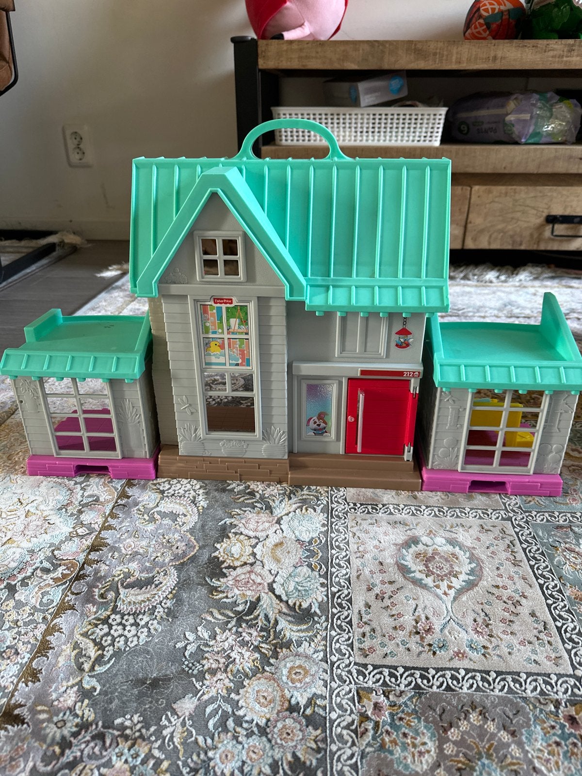 Fisher-Price Little People Speelhuis Draagbaar, Ophalen of Verzenden, Gebruikt, Speelset