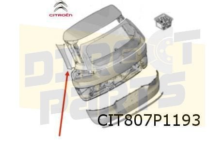 Citroën C4 SpaceTourer zijpaneel achterklep Links Origineel!