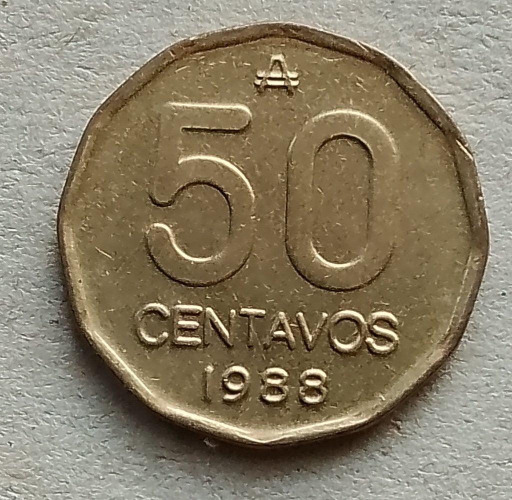 Argentinië, 50 centavos 1988, Ophalen of Verzenden, Zuid-Amerika, Losse munt