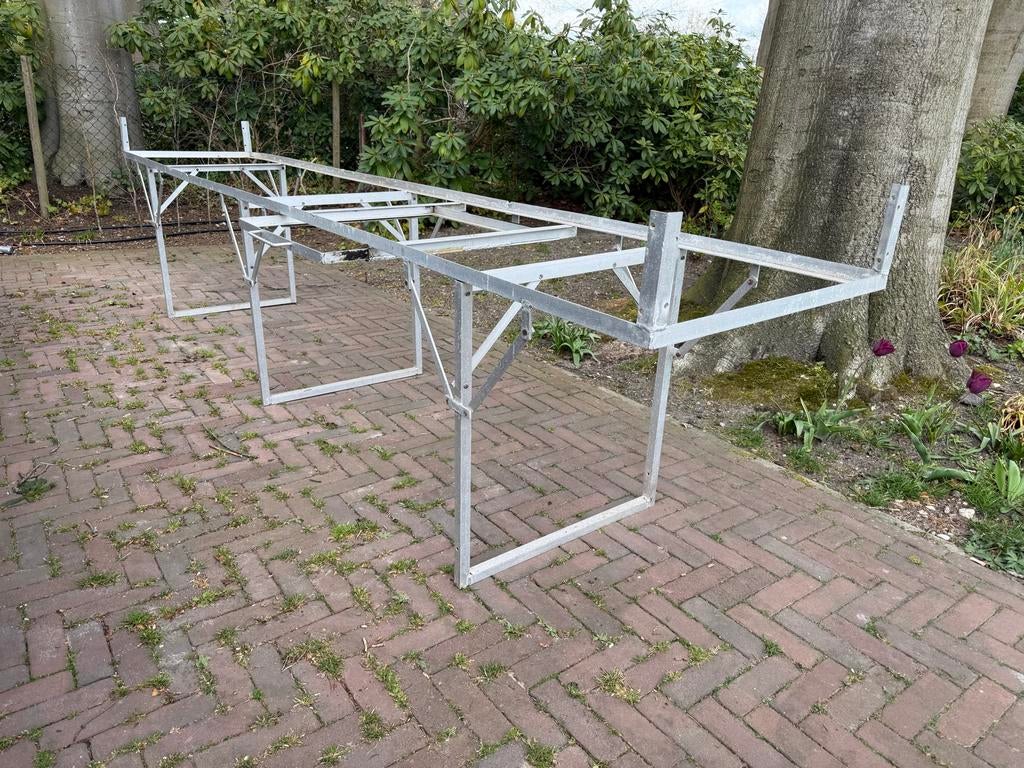 Grote alu Kweektafel / Oppottafel voor Stekken, Ophalen, Gebruikt, Kweeklamp