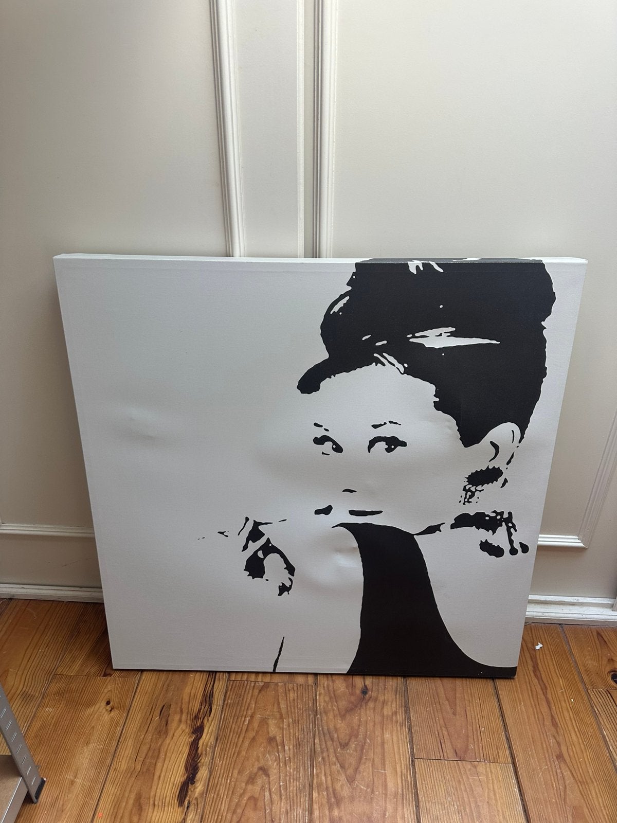 Canvas doek Ikea Audrey Hepburn, Ophalen, Gebruikt