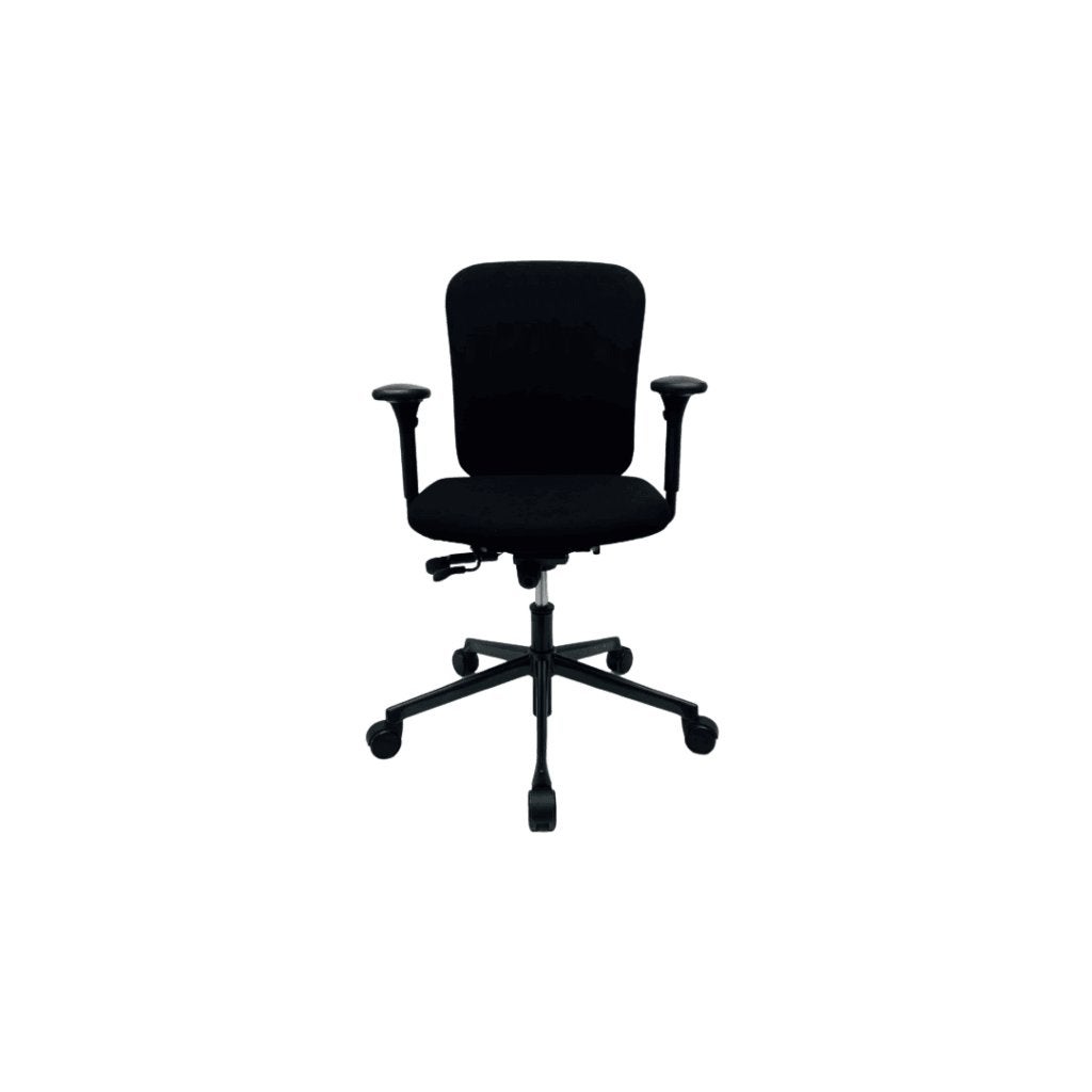 Bureaustoel Ahrend 160 - Zwart - Refurbished, Zwart, Ophalen of Verzenden, Zo goed als nieuw, Bureaustoel