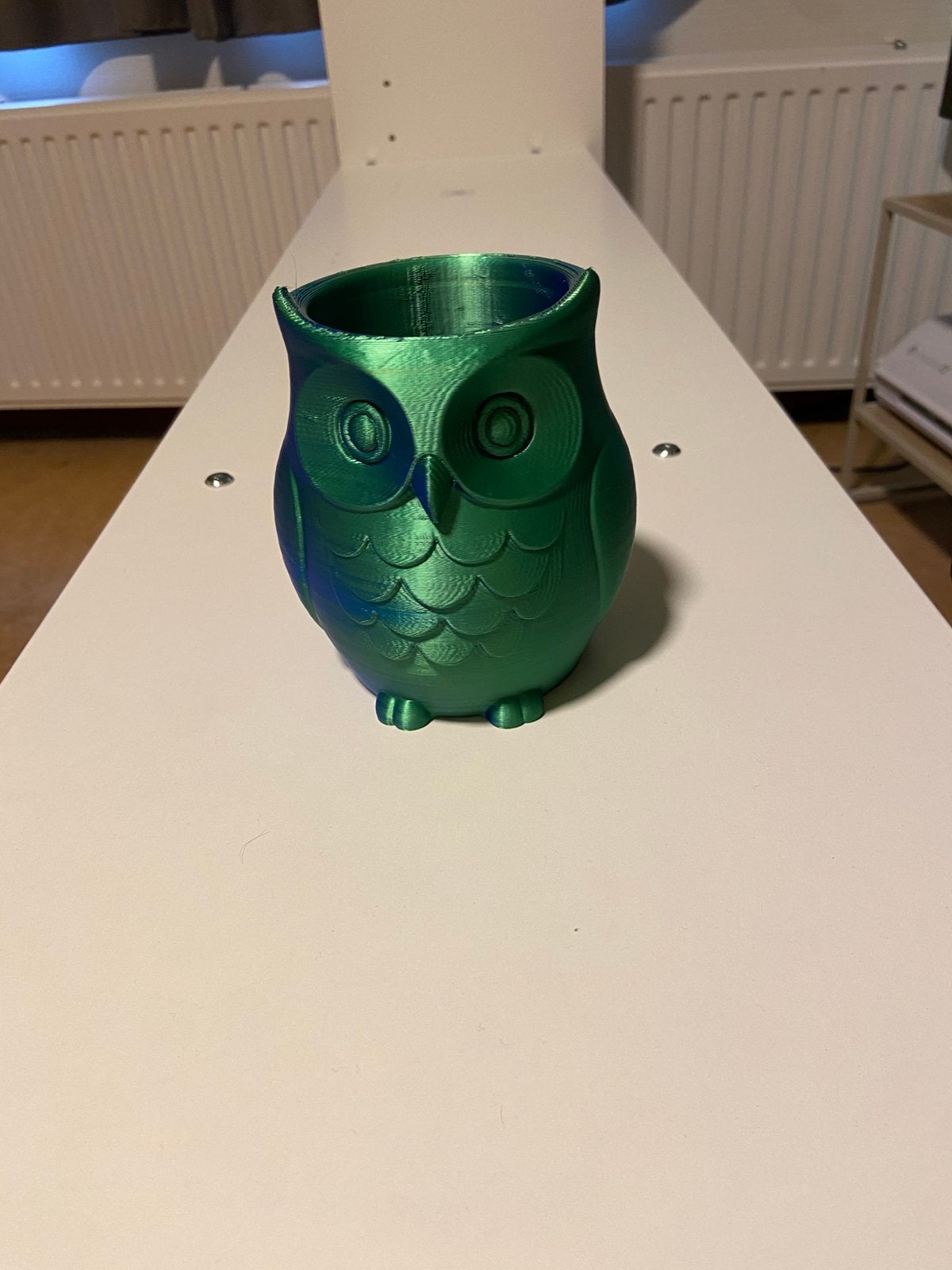 TE KOOP uil bloempot, Ophalen, Overige kleuren, Nieuw, Glas