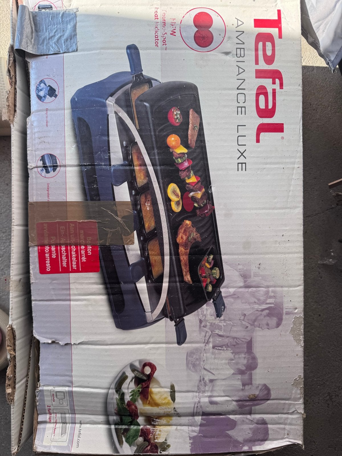 Tefal Ambiance Luxe Raclette Grill - Weinig gebruikt, Ophalen of Verzenden, Gebruikt, 8 personen of meer