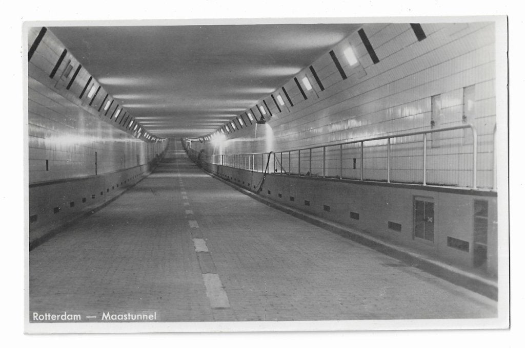 Rotterdam, Maastunnel, Ophalen of Verzenden, 1940 tot 1960, Gelopen, Zuid-Holland