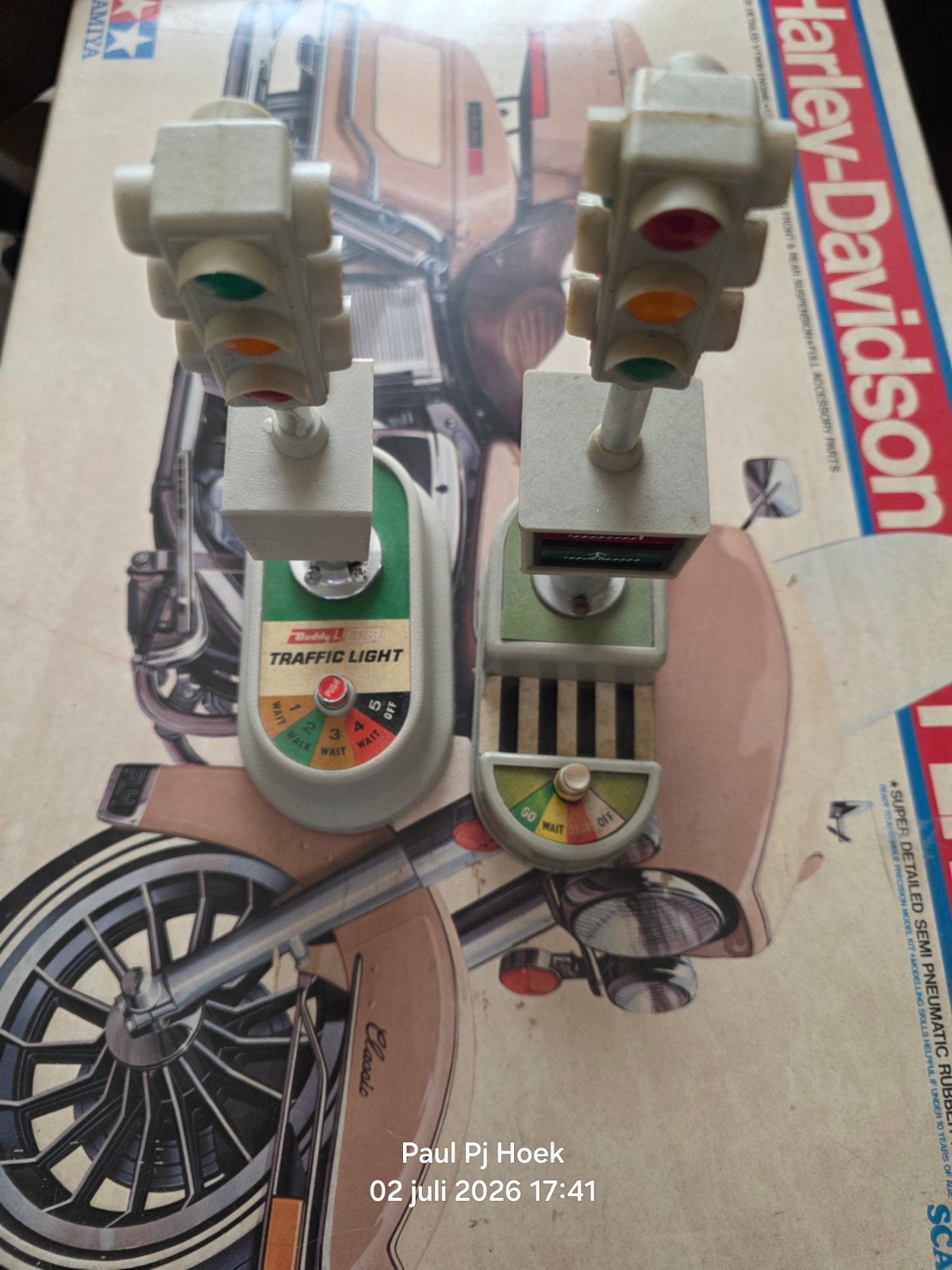 Vintage Buddy L Traffic Light Speelgoed (2 stuks), Ophalen of Verzenden, Gebruikt