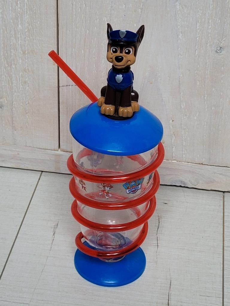 Paw Patrol drinkbeker met rietje: Chase., Ophalen, Zo goed als nieuw