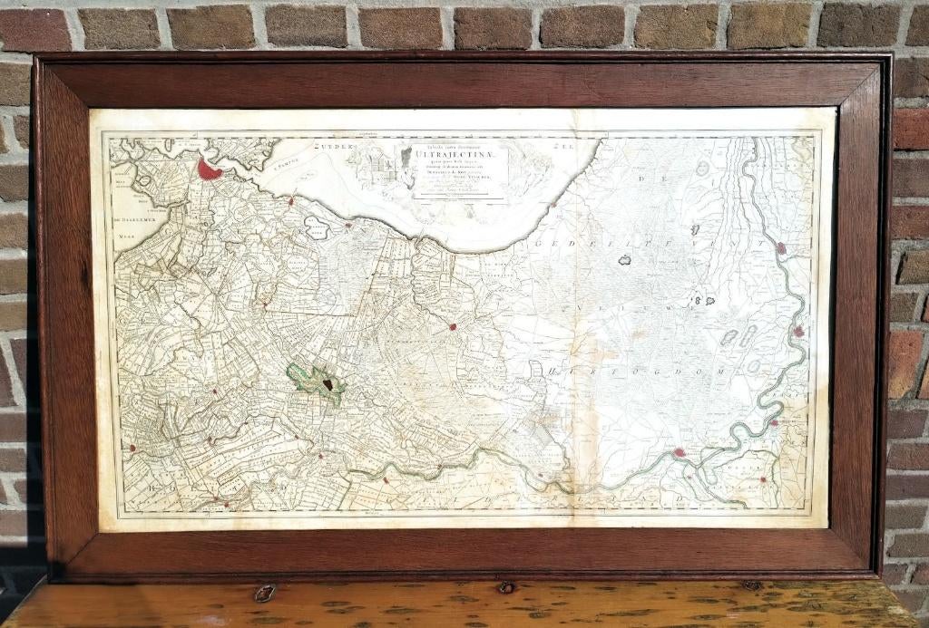 Utrecht, historische landkaart, Bernard de Roij, Voor 1800, Landkaart, Nederland