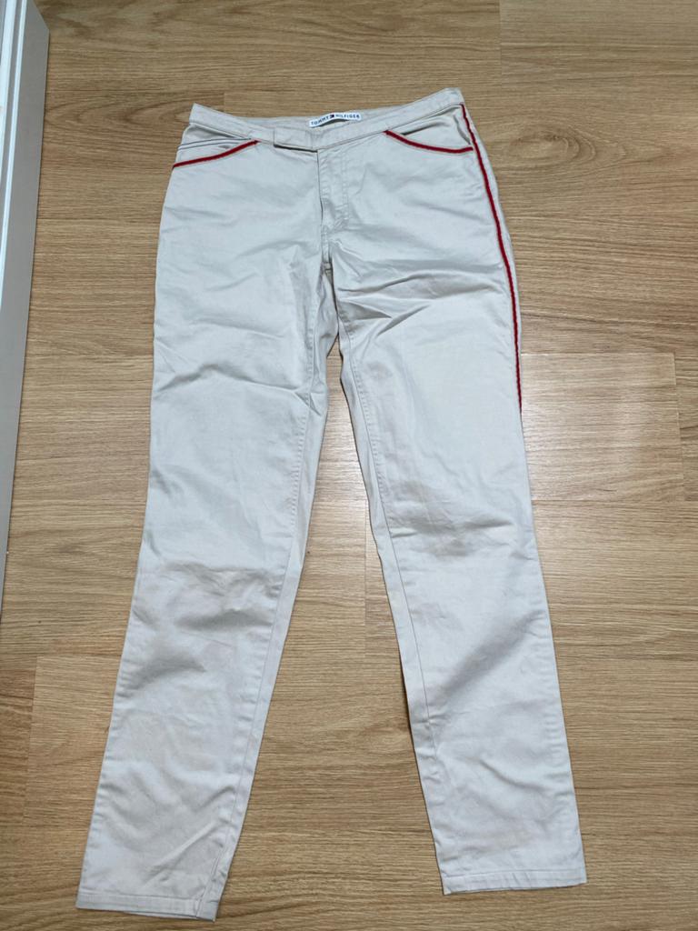 Tommy Hilfiger Jeans Maat 36 (S), Beige, Ophalen of Verzenden, Maat 36 (S), Lang