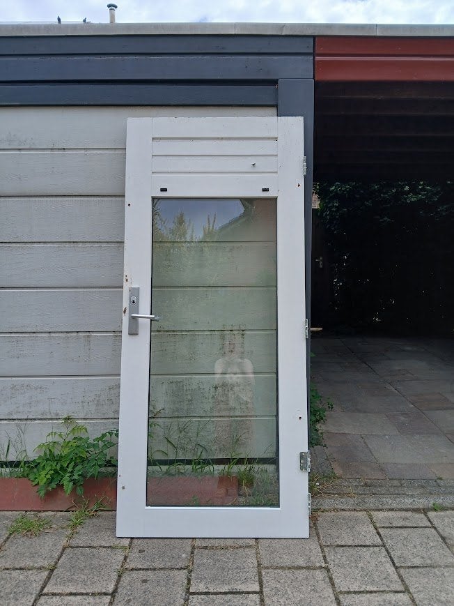 buitendeur, Doe-het-zelf en Verbouw, Deuren en Horren, Ophalen, Gebruikt, 80 tot 100 cm, Buitendeur