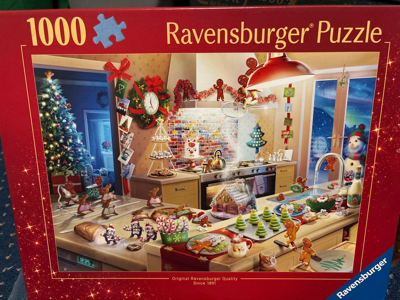 Ravensburger Legpuzzel 1000 stukjes - Kerstkeuken, Ophalen, 500 t/m 1500 stukjes, Zo goed als nieuw, Legpuzzel