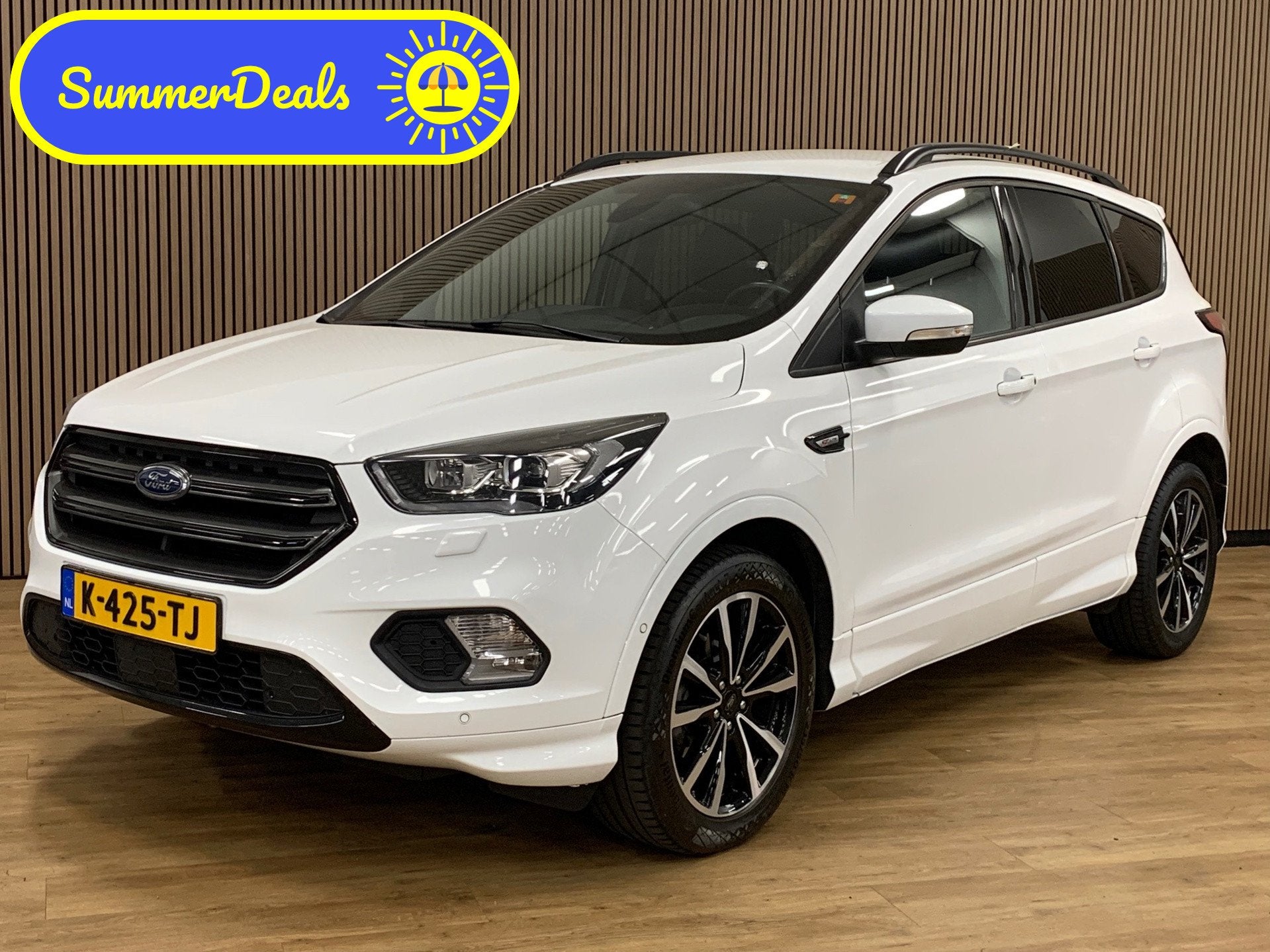 Ford Kuga 1.5 EcoBoost ST Line|118000KM|Navigatie|Climate Co, Auto's, 4 cilinders, Wit, Bedrijf, Handgeschakeld
