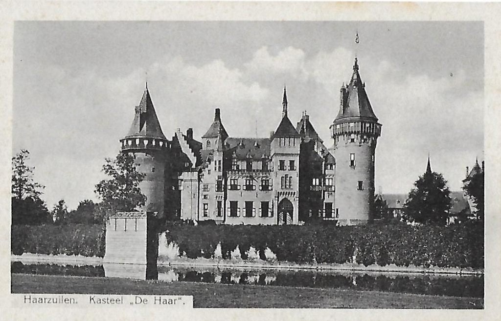 Haarzuilen kasteel de haar oude ansichtkaart ( 9505), Ophalen of Verzenden, 1960 tot 1980, Gelopen, Utrecht