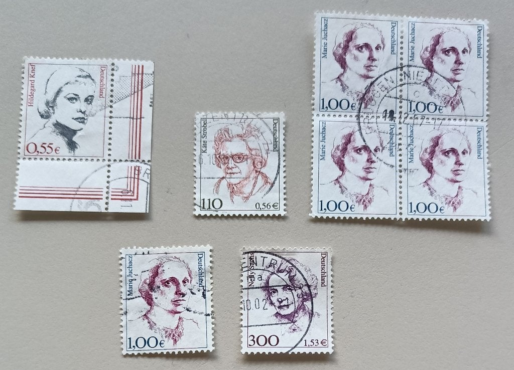 Duitsland Vrouwen van duitse geschiedenis  gest in euros, Ophalen of Verzenden, 1990 tot heden, Postfris