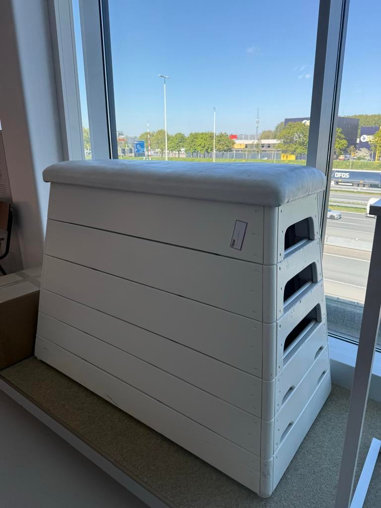 Complete witte turnkast met rolmechanisme, Ophalen, Zo goed als nieuw, Wit, Materiaal