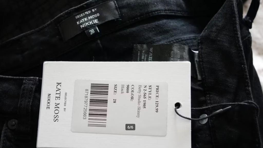nieuwe zwarte KATE MOSS NIKKIE jeans, Verzenden, Zwart, Nieuw, Nikkie