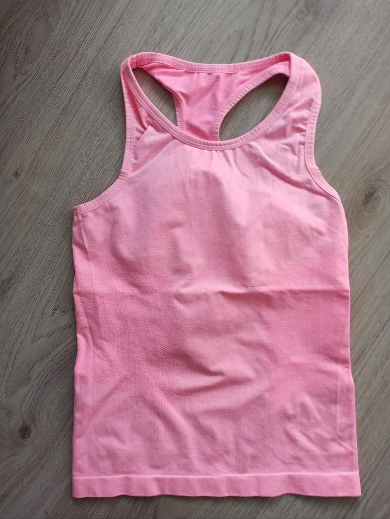 Roze sporttop maat 134/140, Gebruikt, Meisje, Sport- of Zwemkleding, Ophalen of Verzenden