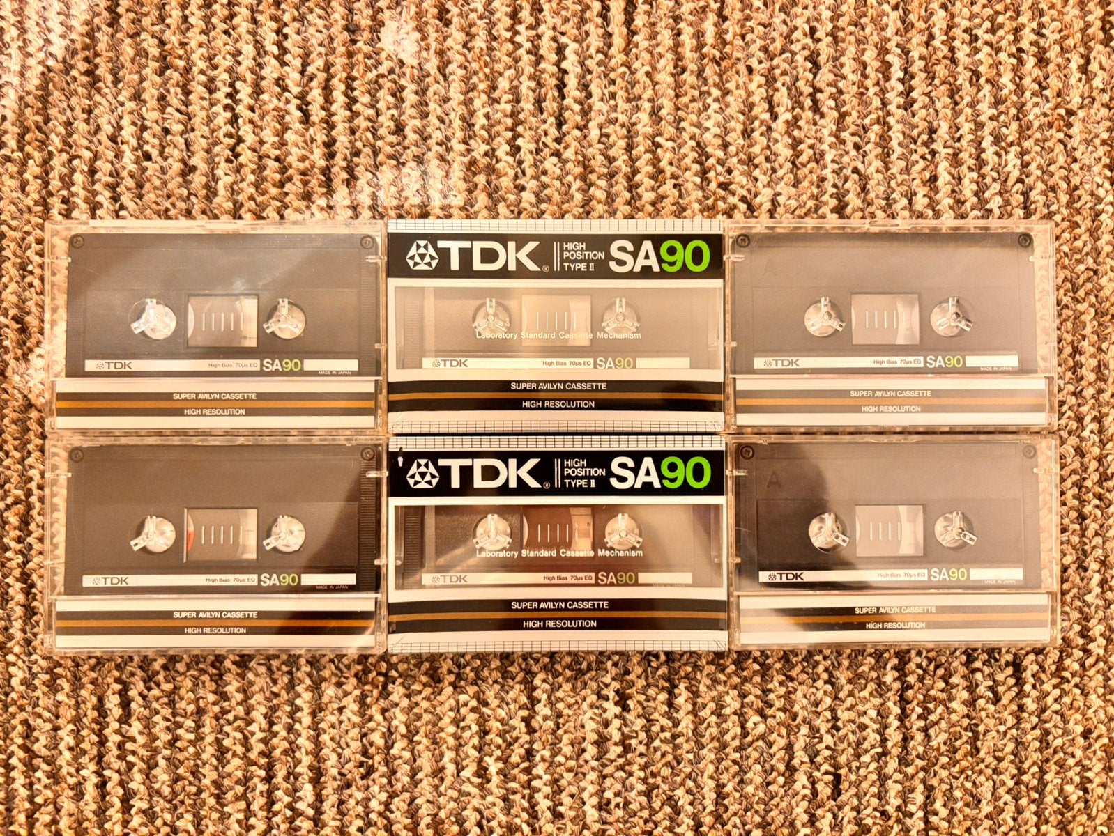 6x TDK SA 90 TAPES TE KOOP, Cd's en Dvd's, Cassettebandjes, Ophalen of Verzenden, Zo goed als nieuw, Overige genres, 2 t/m 25 bandjes