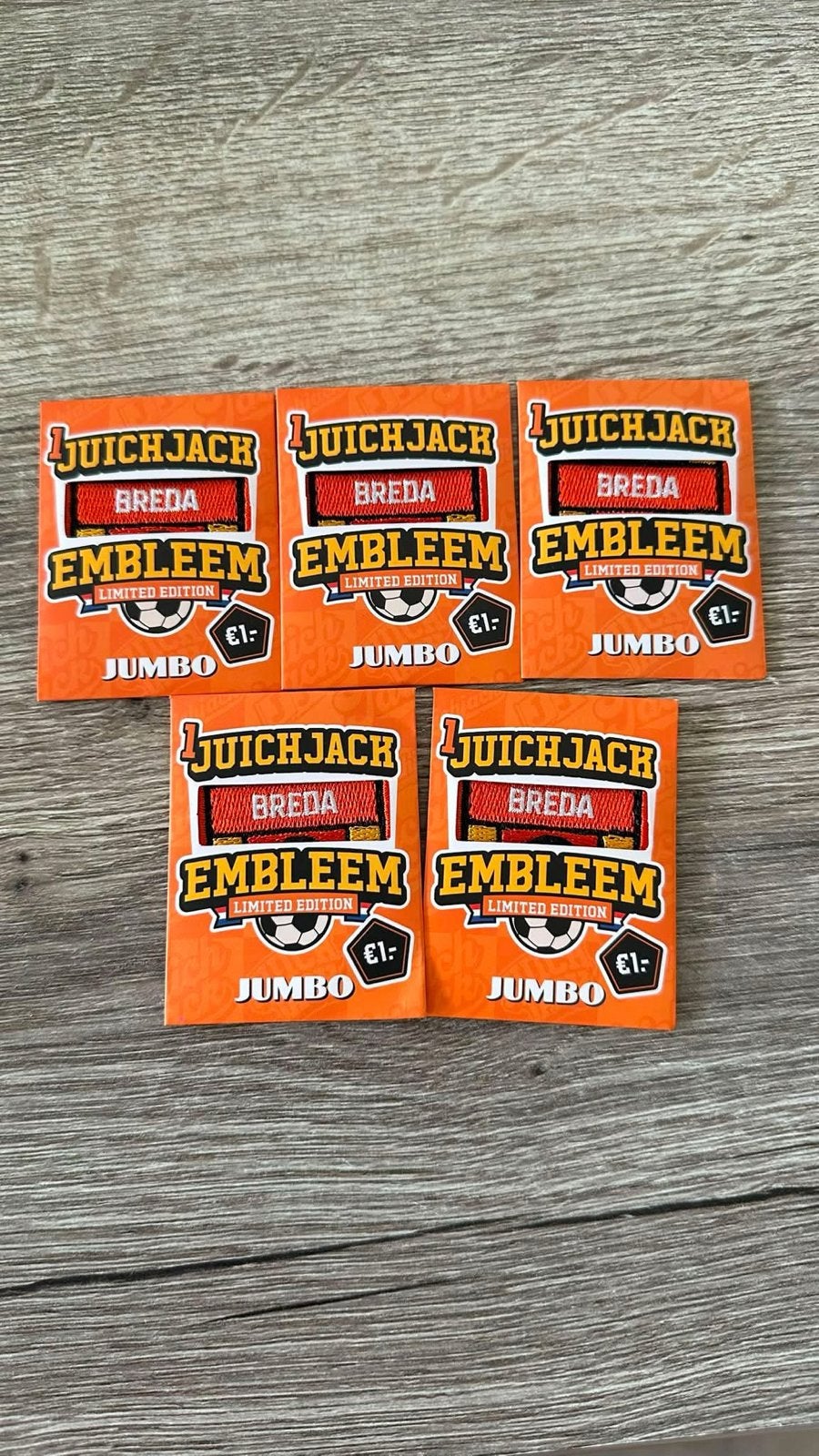 Juich emblemen BREDA - Limited Edition Jumbo, Ophalen of Verzenden, Nieuw
