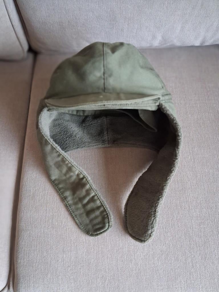 Veldpet bont gevoerd, Ophalen of Verzenden, Landmacht, Nederland, Kleding of Schoenen
