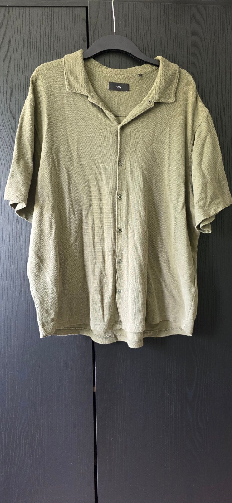 C&A Groen Casual Overhemd Korte Mouw, Kleding | Heren, T-shirts, Maat 52/54 (L), Zo goed als nieuw, Groen, C&A