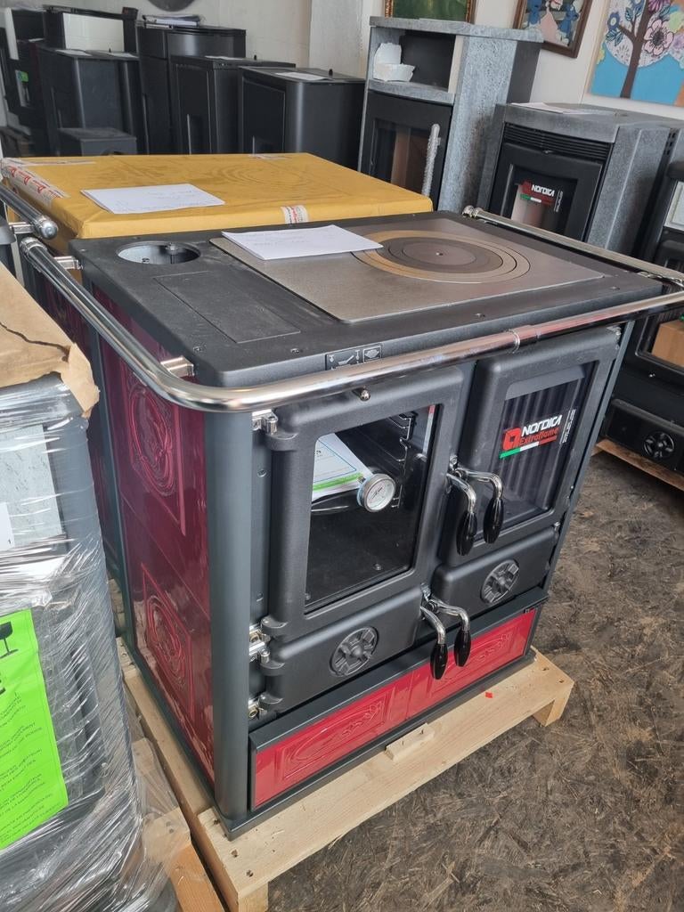 Nordica houtkachel  fornuis rosetta met oven, Ophalen of Verzenden, Vrijstaand, Hout, Nieuw