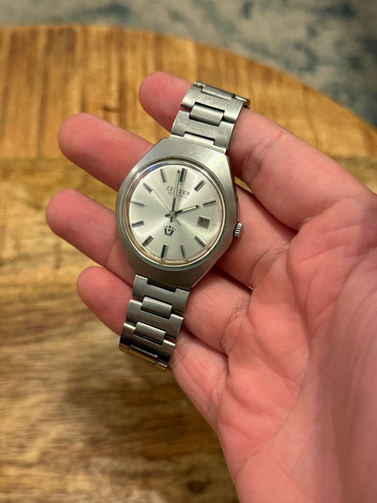 Citizen Automatic Vintage Polshorloge - Staal, Sieraden, Tassen en Uiterlijk, Gebruikt, Staal, Ophalen of Verzenden, Polshorloge