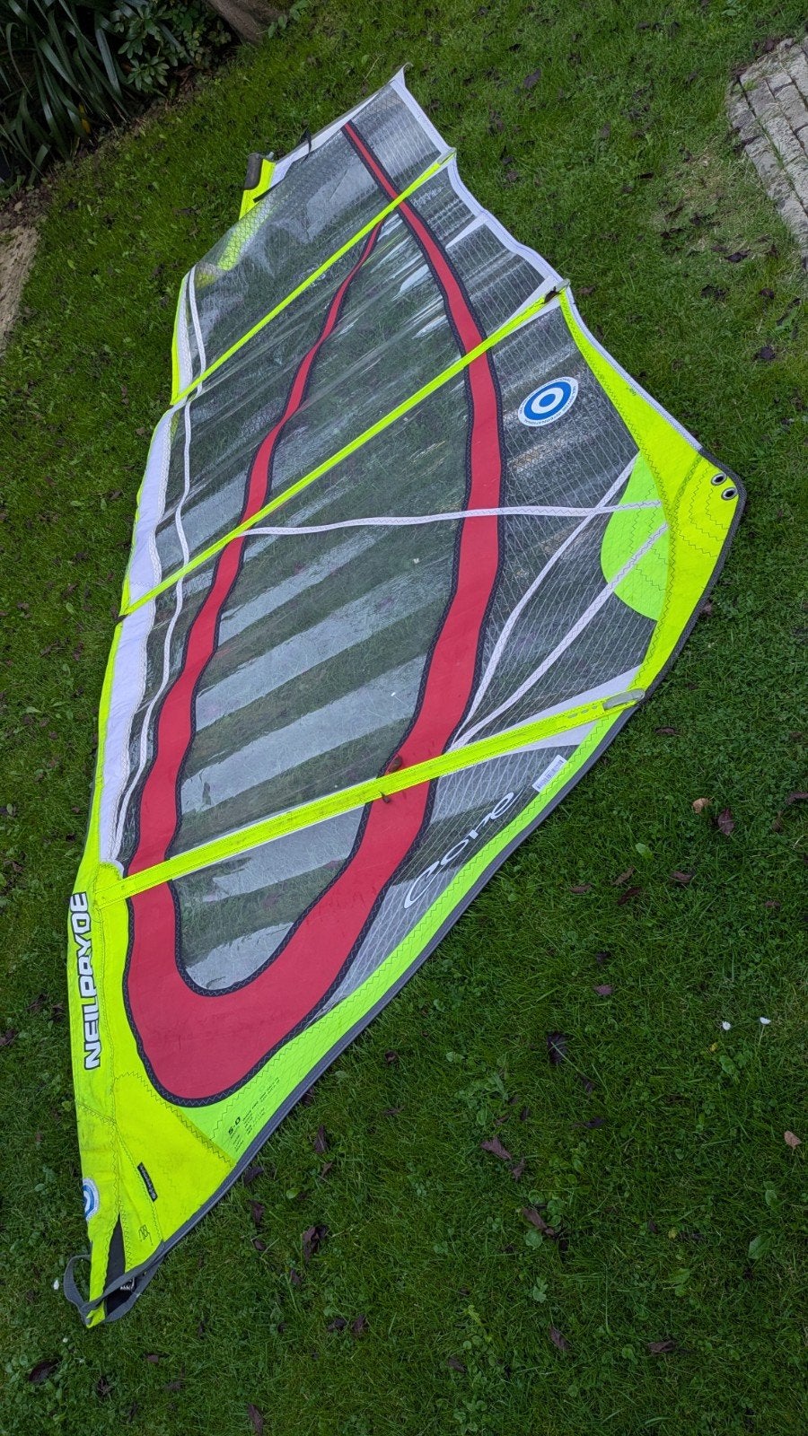 Compleet Windsurf Tuigage / Rigg – NeilPryde Core 5.0 + Mast, Ophalen, Gebruikt, 3.5 tot 5 m², Neilpryde