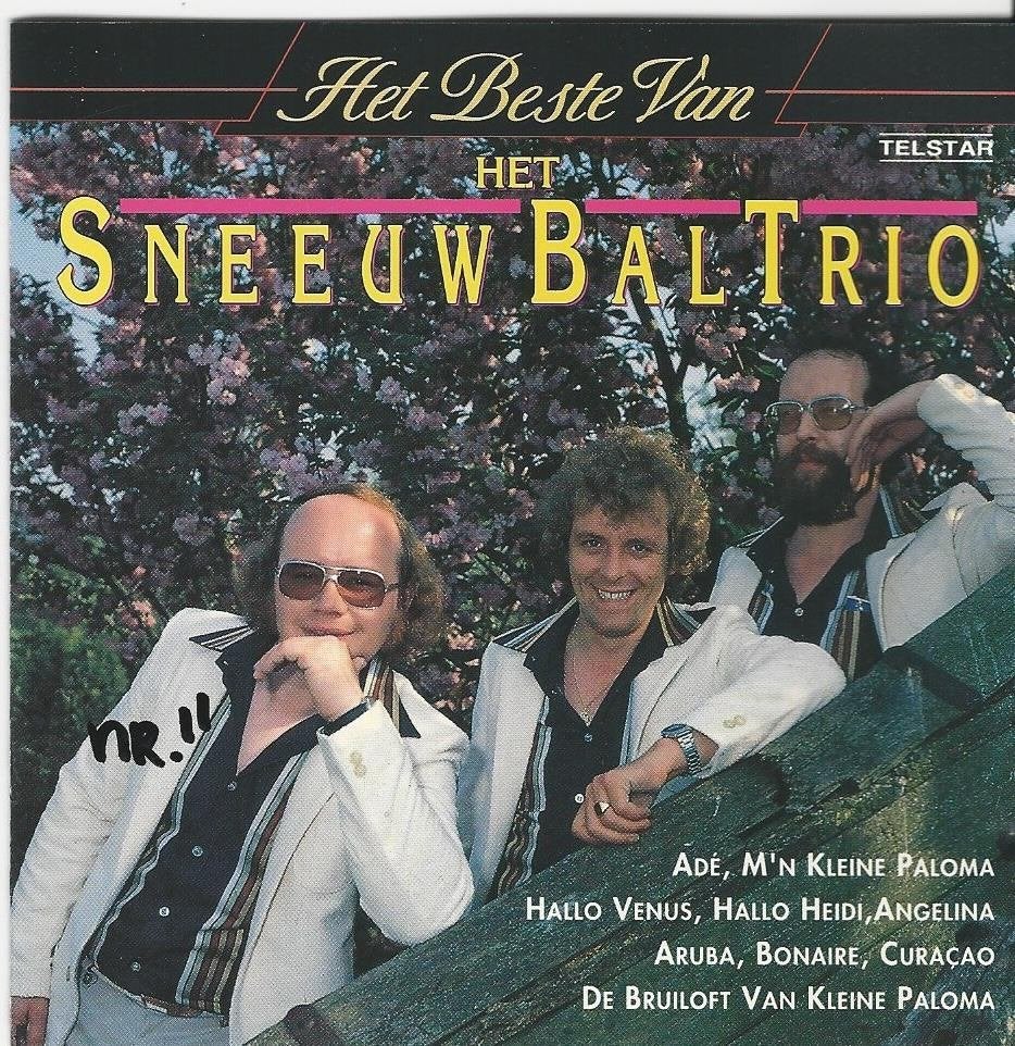 Het Sneeuwbal Trio ‎– Het Beste = TELSTAR label = 11,99, Ophalen of Verzenden, Zo goed als nieuw, Levenslied of Smartlap