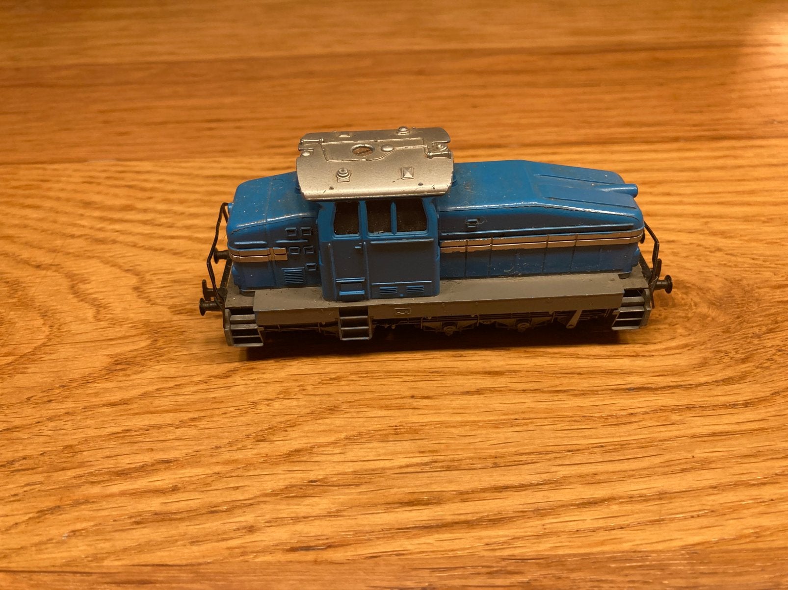 Vintage Marklin H0 Locomotief Blauw, Wisselstroom, Gebruikt, Locomotief, Ophalen of Verzenden