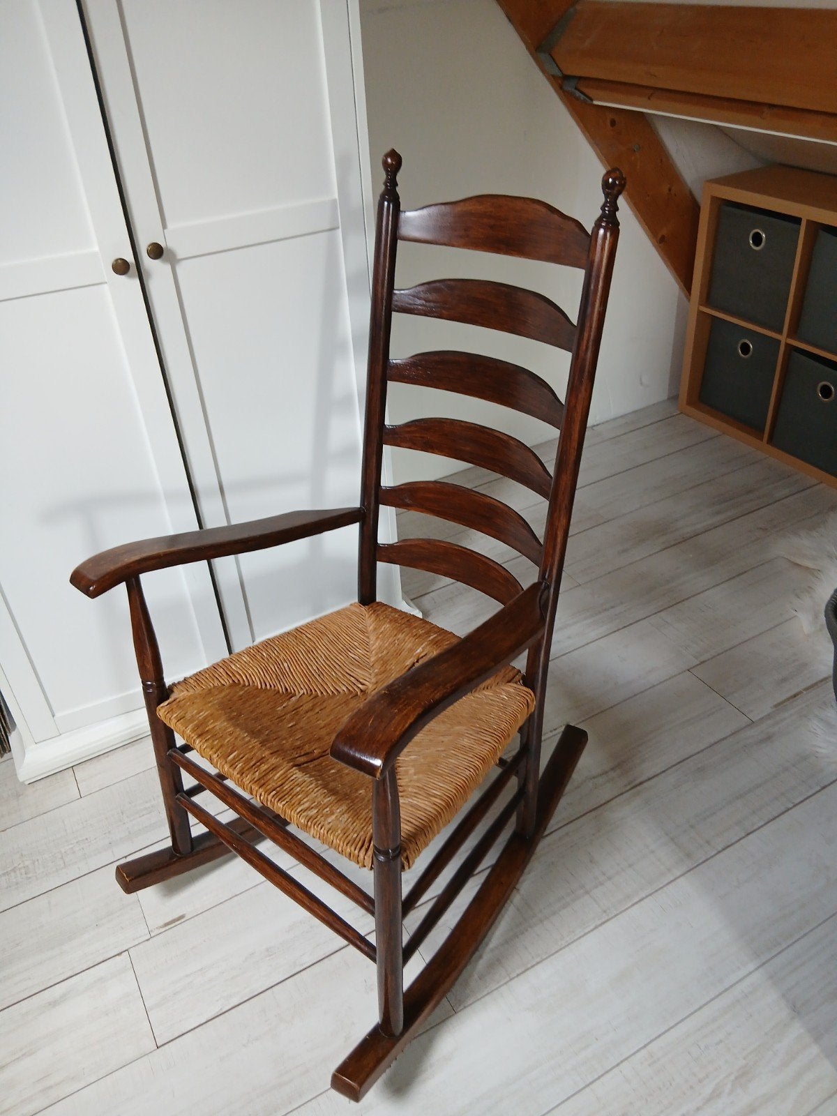 retro schommelstoel, Ophalen