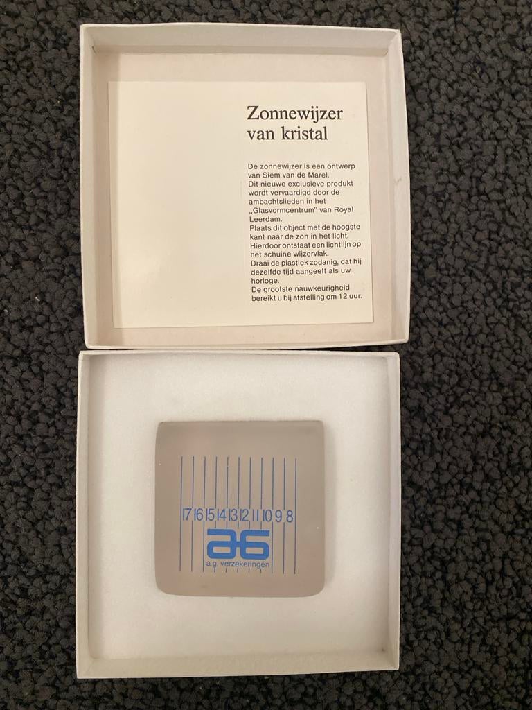 Kristallen Zonnepijler AG Verzekeringen, Ophalen of Verzenden, Zo goed als nieuw, Gebruiksvoorwerp