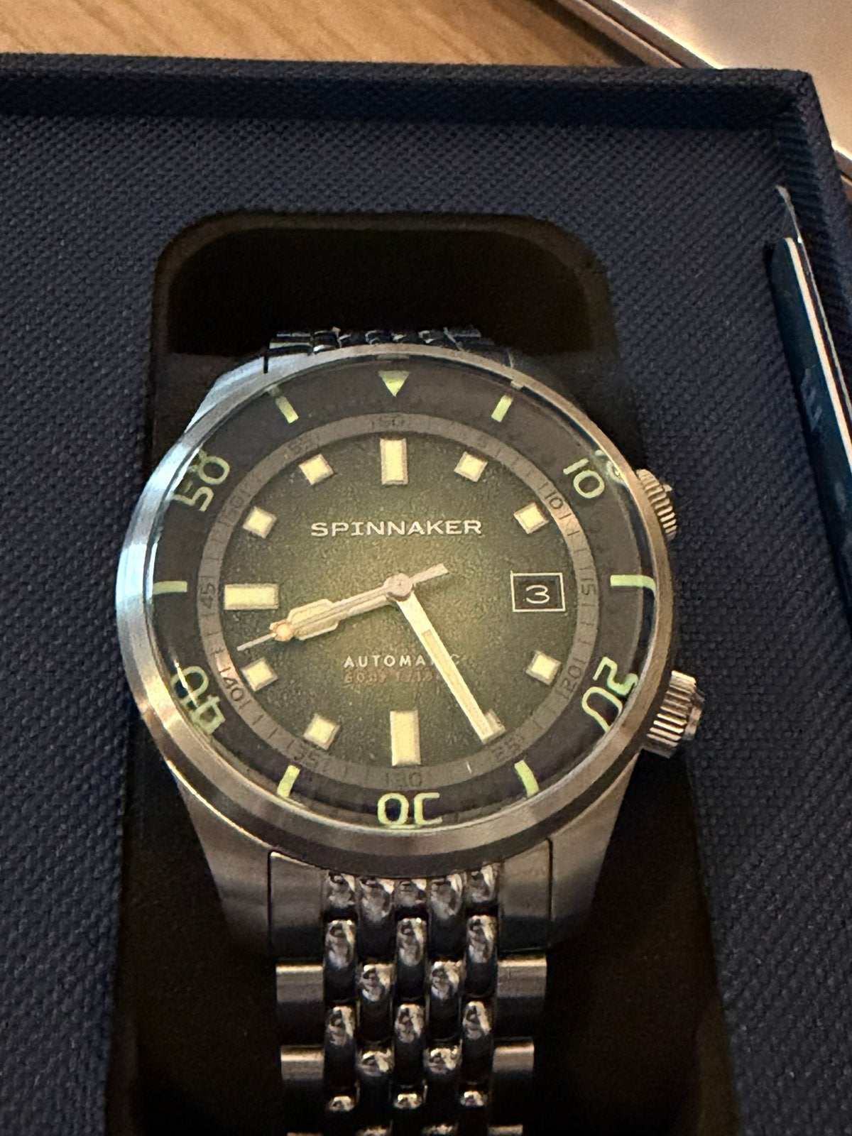 Spinnaker Bradner - Emerald Green duikhorloge, Ophalen of Verzenden, Zo goed als nieuw, Staal, Seiko