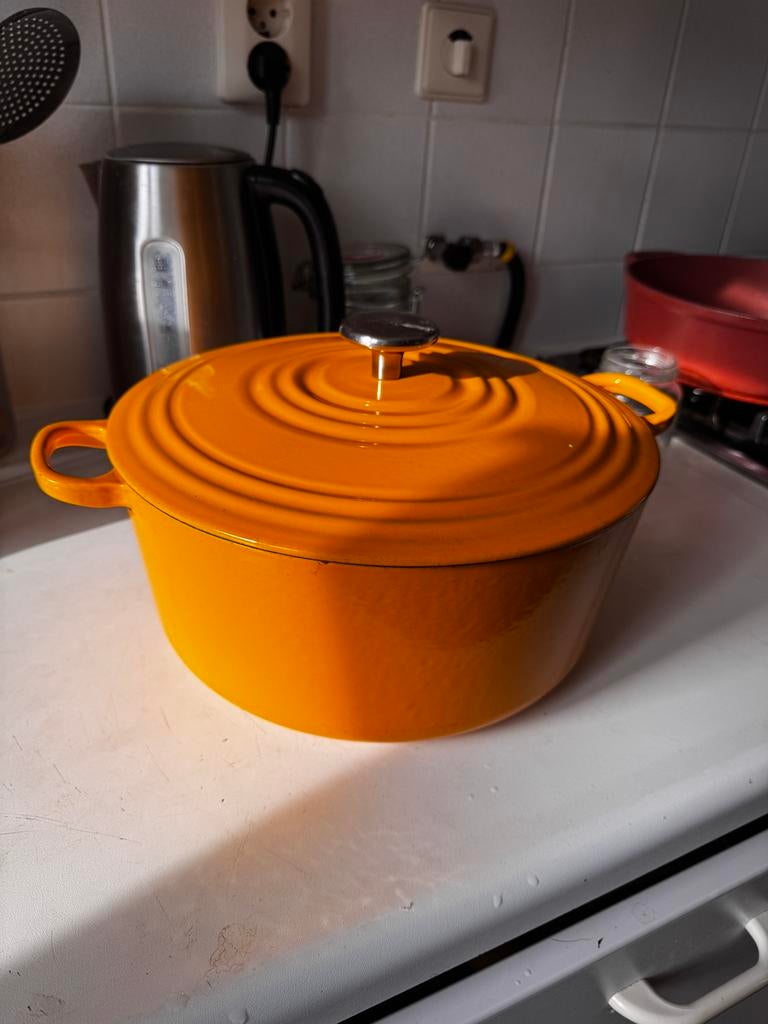BK Bourgogne gietijzeren pan 28 cm – Topkwaliteit, Ophalen, Zo goed als nieuw, Gietijzer, Koekenpan of Braadpan