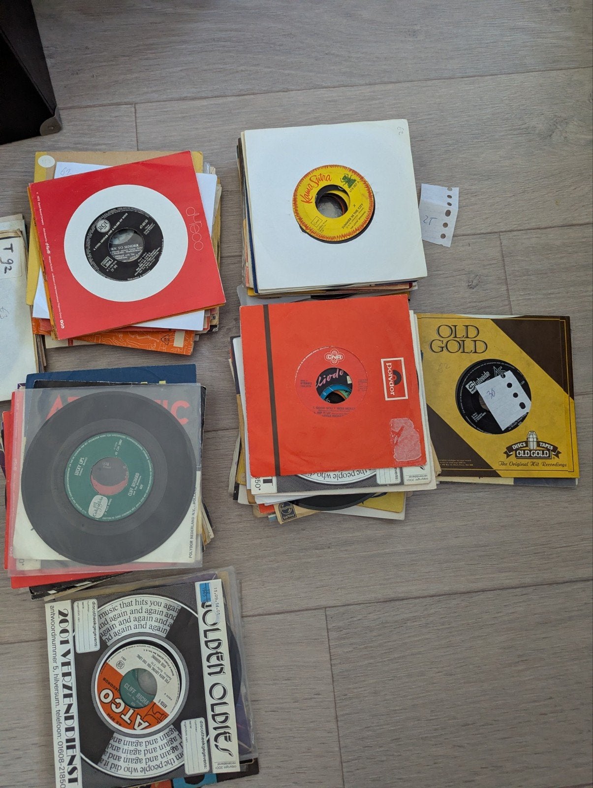 Set Jukebox Vinyl Singles jaren 60 70. ( 115 stuks), Ophalen, Gebruikt, 7 inch, Pop