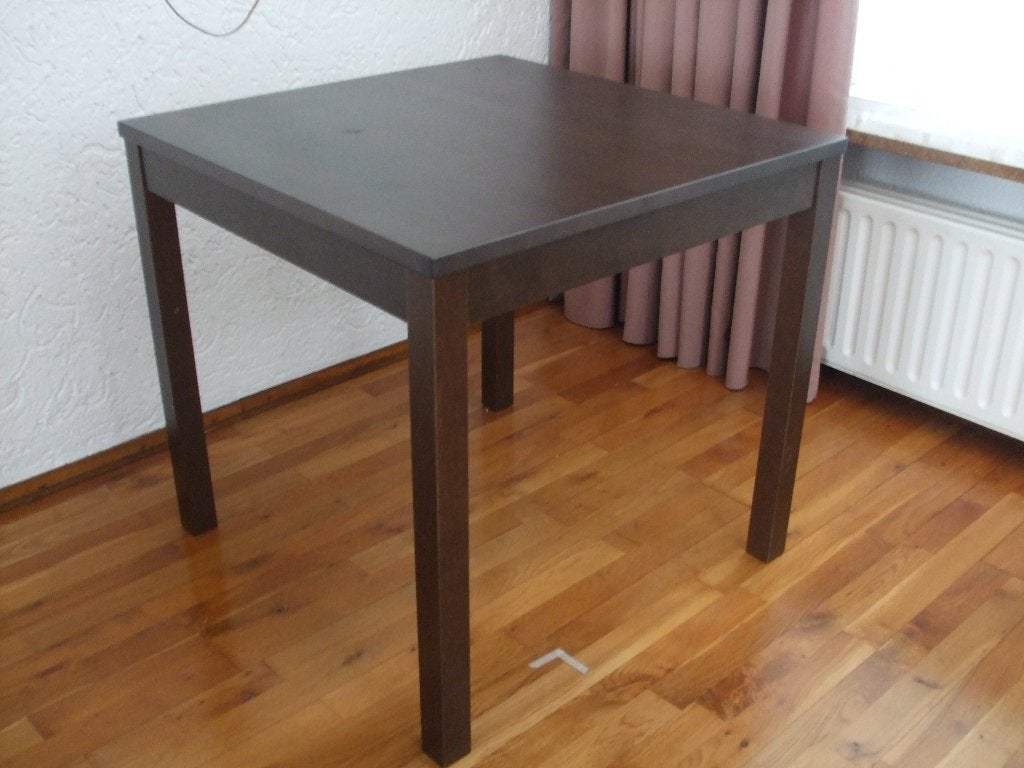 eettafel senioren tafel 80x80 berkenhout, Ophalen, 50 tot 100 cm, Vierkant, 50 tot 100 cm