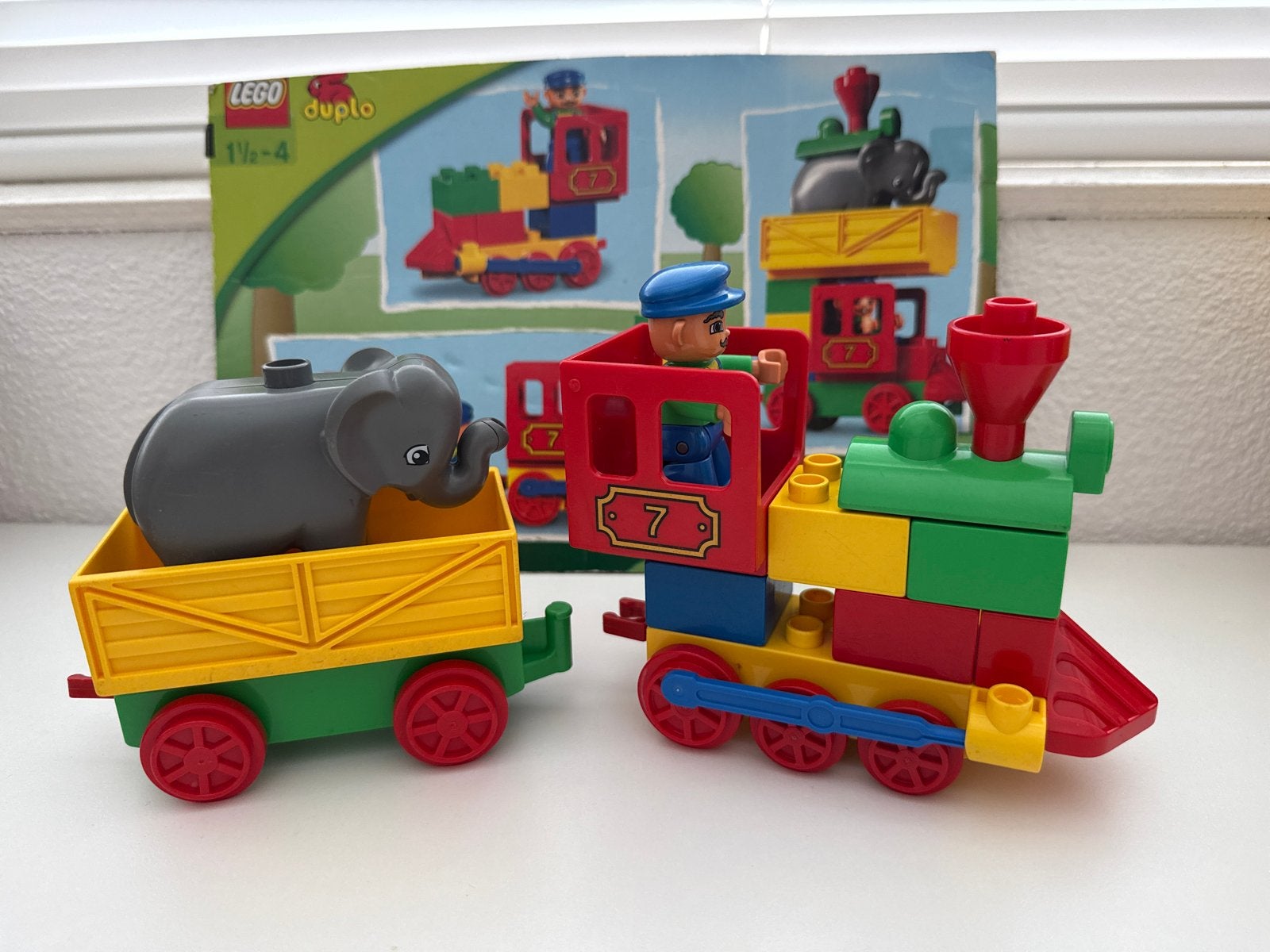 Lego Duplo Trein met olifant en machinist - Set 3770, Inclusief minifiguren, Gebruikt, Overige thema's, Ophalen of Verzenden