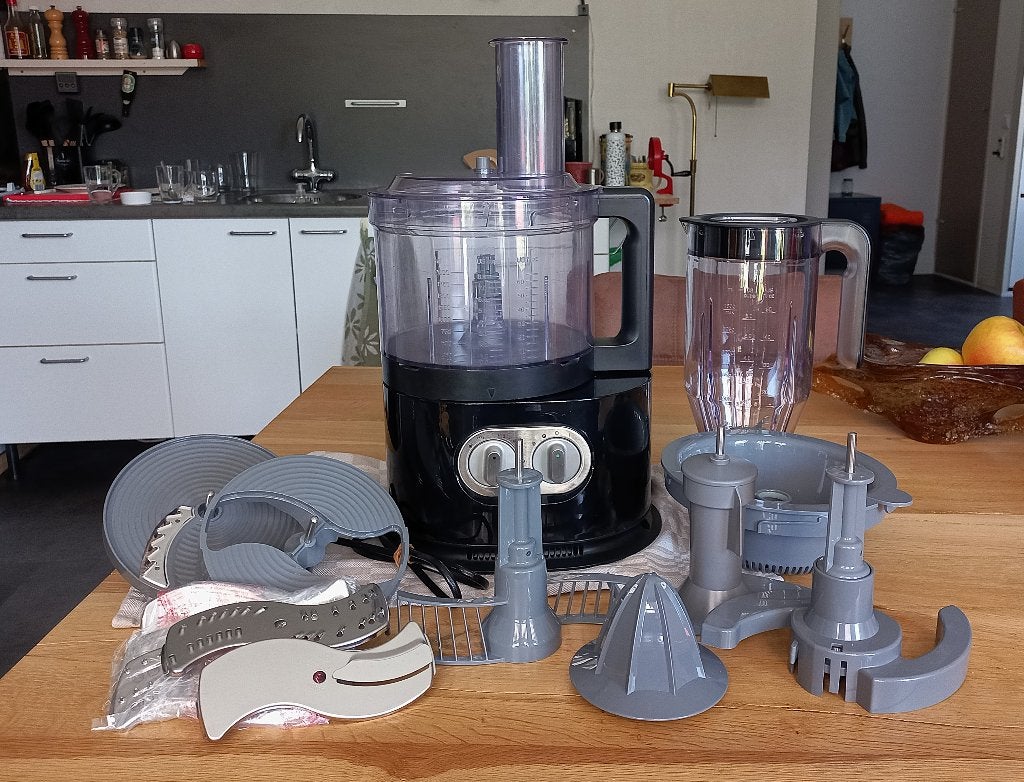 BRAUN FP5150BK & alle onderdelen & mengbeker 🔝  staat 🔝, 4 liter of meer, Ophalen of Verzenden, 3 snelheden of meer