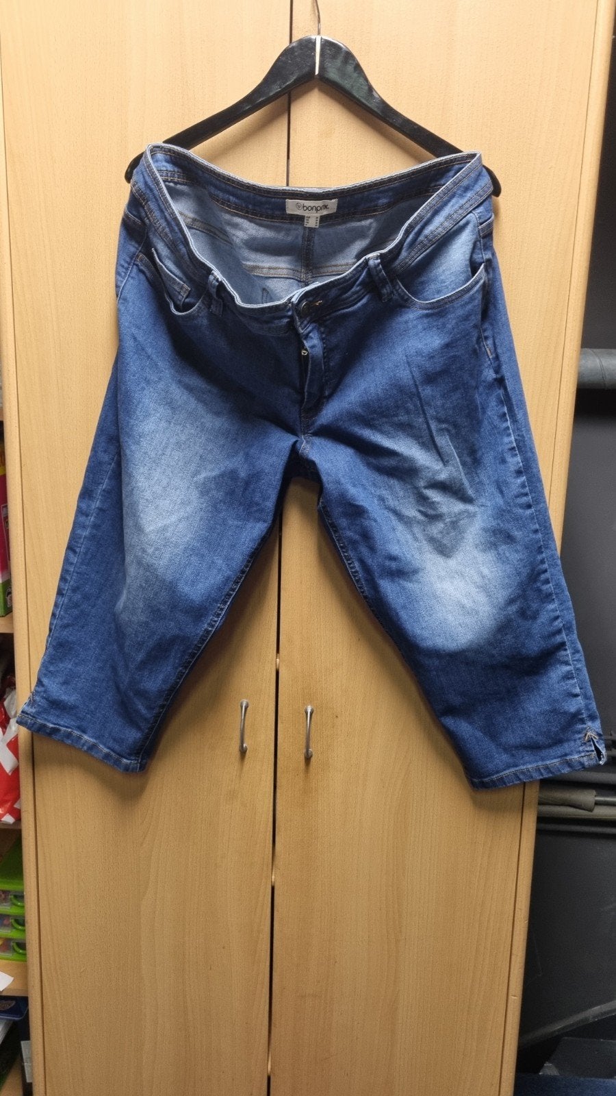 Leuke 3/4 spijkerbroek Bonprix maat 46, Kleding | Dames, Bonprix, Blauw, Overige jeansmaten, Ophalen of Verzenden