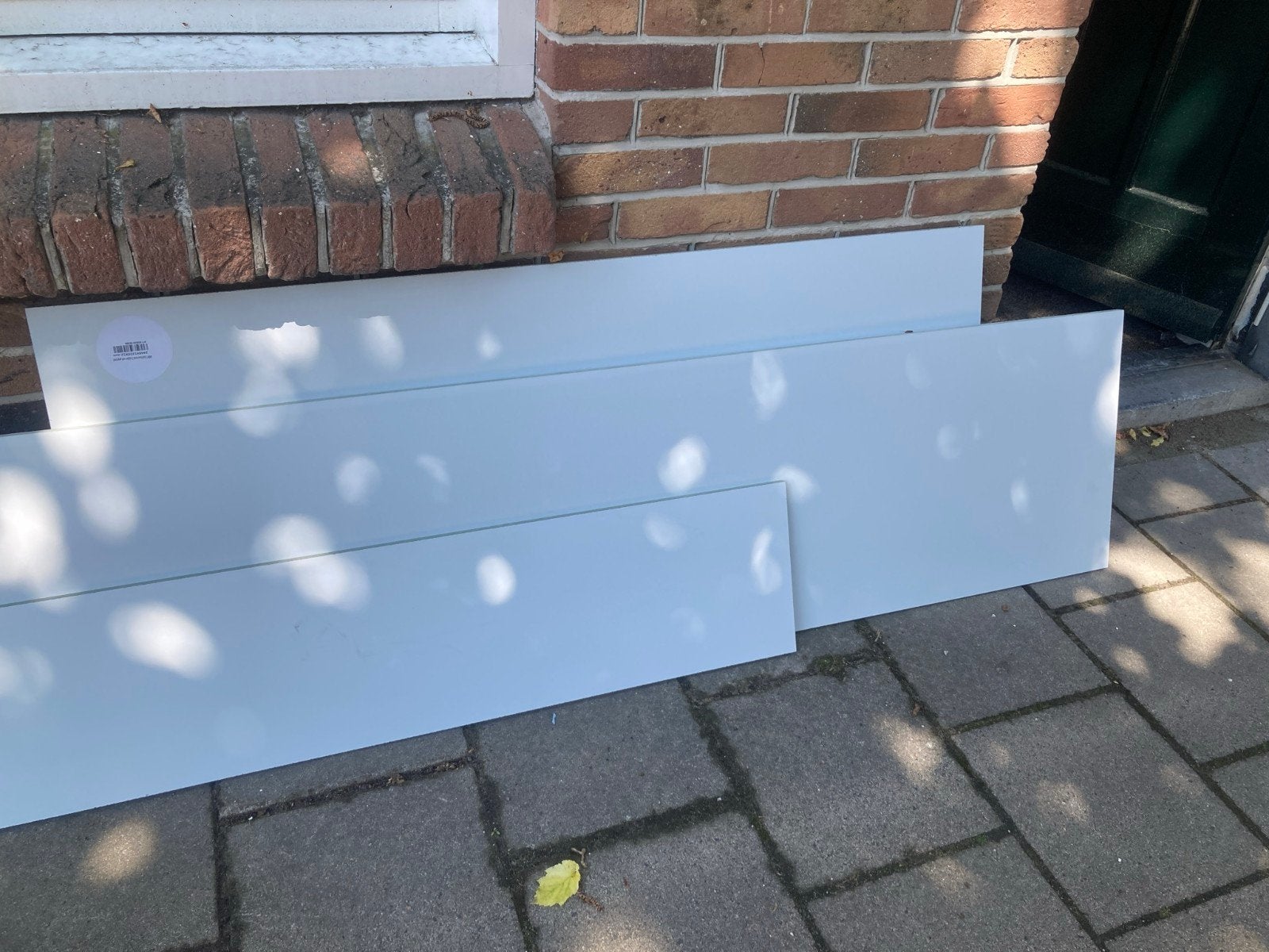3 platen MDF vochtwerend 2 zijden wit gegrond, Ophalen, Nieuw, Overige materialen, Minder dan 20 mm